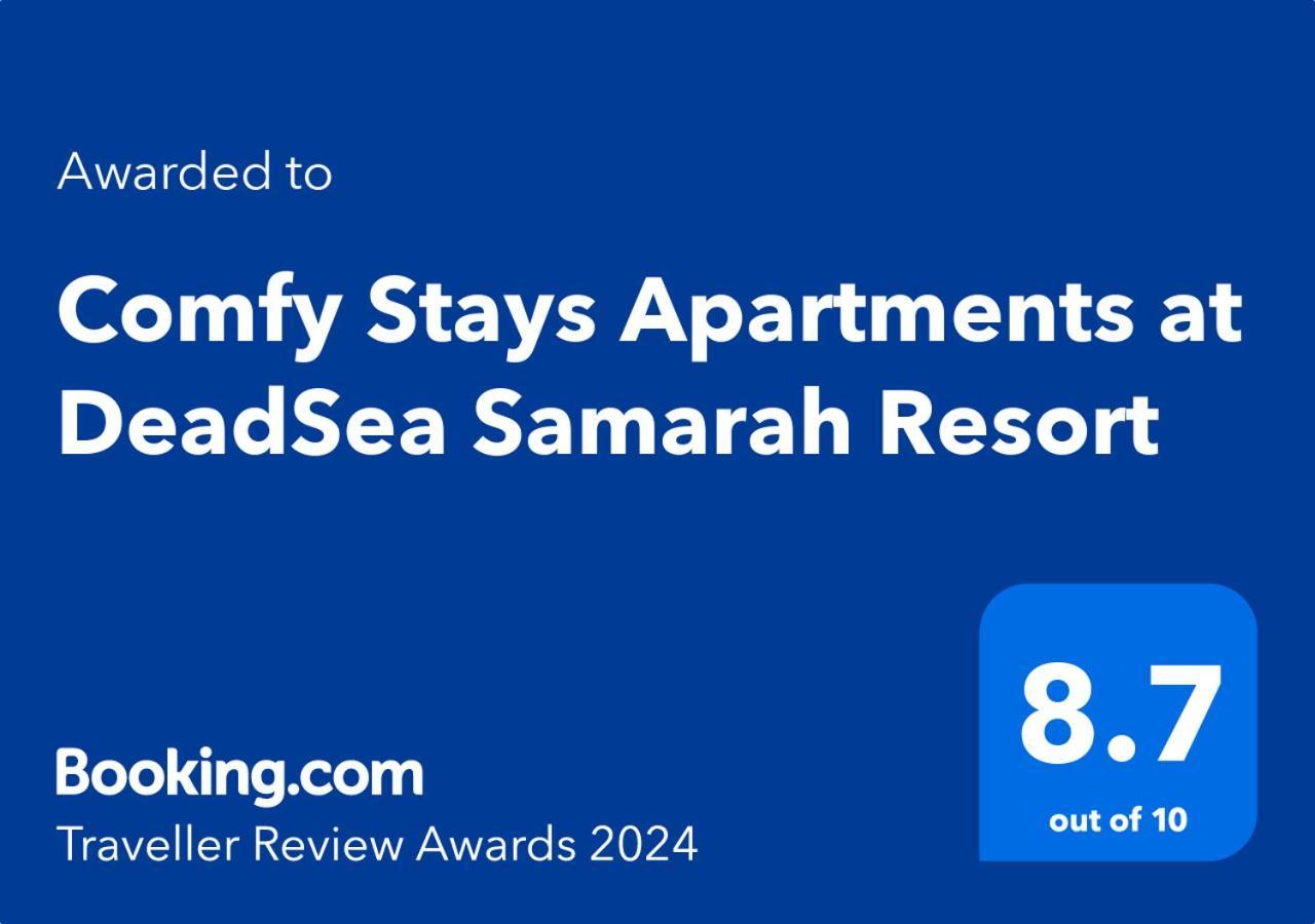 Comfy Stays Sea View Apartments At Deadsea Samarah Resort Sweimeh Eksteriør billede